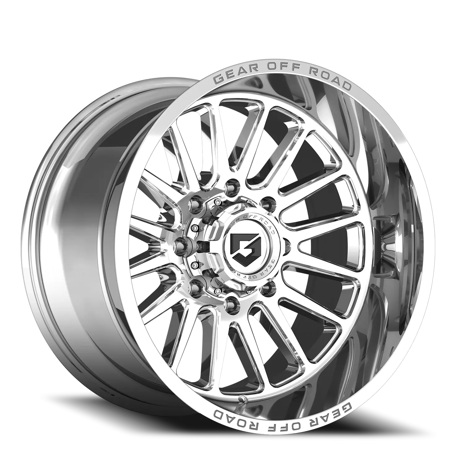 GEAR OFF ROAD 764C 20X10 GLOSS BLACK/MILLED ACCENTS